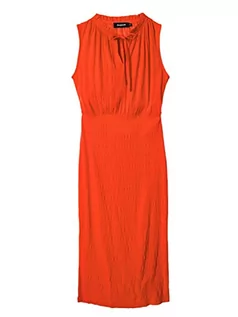 Sukienki - Desigual Damska sukienka Vest_GULY, 7025 Fresh Orange Casual Dress, XS - grafika 1