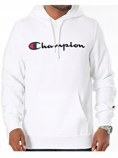 BLUZA męska CHAMPION z kapturem 220253-WW001 biała XXL - Bluzy męskie - miniaturka - grafika 1