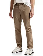 Spodenki męskie - Street One MEN Męskie spodnie strukturalne, Cappuccino beżowy, 29W / 34L - miniaturka - grafika 1