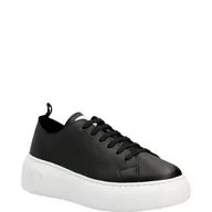 Trampki damskie - Armani Exchange Skórzane trampki - miniaturka - grafika 1