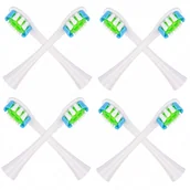 Końcówki do szczoteczek elektrycznych - 8x końcówki BIAŁE do szczoteczki sonicznej Oclean SE / X / X PRO / X PRO Elite / X PRO Digital / X10 / One / Air / Z / F1 / FLOW / Endurance - Reptila - miniaturka - grafika 1