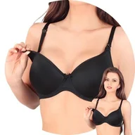 Biustonosze ciążowe - Lupo Lupoline 3036 Biustonosz do karmienia czarny 85D - miniaturka - grafika 1