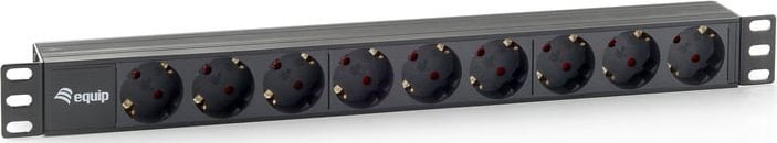 Triton Equip 333282 rozdzielacz zasilania PDU 9 x gniazdo sieciowe 1U Czarny