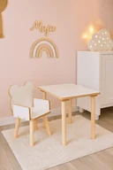Krzesełka do karmienia - KRZESEŁKO I STOLIK dla dzieci, zestaw dla maluchów - miniaturka - grafika 1