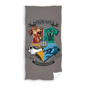 Carbotex Ręcznik bawełniany 70x140 Harry Potter grey 5902689470486 - Ręczniki - miniaturka - grafika 1
