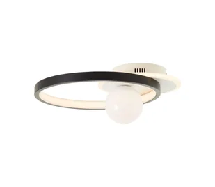 Brilliant - LED Plafon ściemnialny ATLANTA LED/24W/230V czarny/biały - Lampy sufitowe - miniaturka - grafika 1