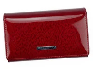 Portfele - Portfel damski skórzany PELLUCCI PT-101 Czerwony - miniaturka - grafika 1