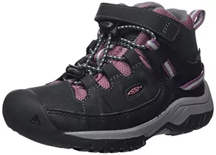 KEEN Buty outdoorowe Targhee Mid WP dla chłopców, Raven Tulipwood, 25/26 EU - Buty dla chłopców - miniaturka - grafika 1