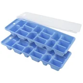 Akcesoria do lodu - Fackelmann 49353 kostek lodu Former zestaw -częściowy 25 x 10 cm 3-częściowy w kolorze niebieskim/przezroczysty, tworzywo sztuczne, 25 x 10 x 6 cm 49353 - miniaturka - grafika 1