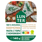 Produkty wegańskie i wegetariańskie - Lunter - Kremowa pasta z tofu z koperkiem - miniaturka - grafika 1