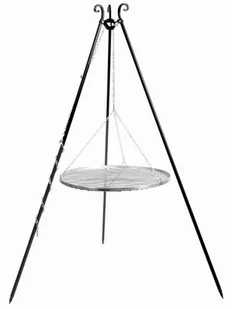 Grill na trójnogu 180 cm, ruszt stal nierdzewna 50 cm - Grille - miniaturka - grafika 1