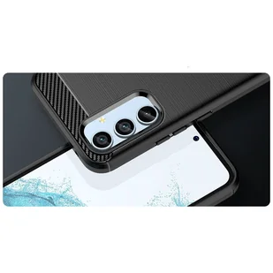 Carbon Case etui do Samsung Galaxy A54 5G elastyczny silikonowy karbonowy pokrowiec czarne - Etui i futerały do telefonów - miniaturka - grafika 8