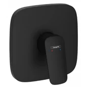 Baterie podtynkowe - HANSGROHE 71605670 Logis Jednouchwytowa bateria prysznicowa, podtynkowa, element zewnętrzny Czarny Matowy - miniaturka - grafika 1