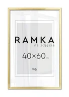Ramki na zdjęcia - Ramka na zdjęcia 40x60 cm Złota - miniaturka - grafika 1