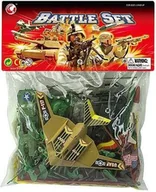 Samochody i pojazdy dla dzieci - Battle Set zestaw wojskowy figurki żołnierzyki i pojazdy z planszą - miniaturka - grafika 1