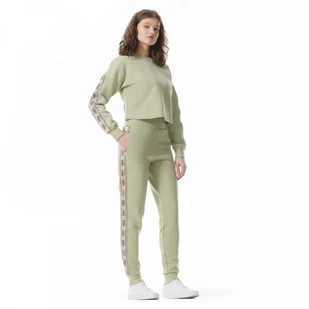 Damskie spodnie dresowe Guess Britney Jogger - zielone - GUESS - Spodnie sportowe damskie - miniaturka - grafika 1