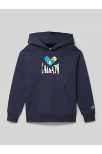 Bluza z kapturem z nadrukiem z logo - Champion - Bluzy damskie - miniaturka - grafika 1
