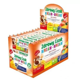 Starpharma Zdrowy Lizak Mniam-Mniam Mango Display 40Szt. - Gumy do żucia, lizaki, dropsy - miniaturka - grafika 1
