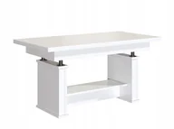 Ławy i stoliki kawowe - Ława Ławostół Rozkładana Podnoszona Półka Biała - miniaturka - grafika 1