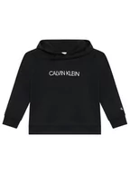 Bluzy dla chłopców - Calvin Klein Jeans Bluza Institutional Logo IU0IU00163 Czarny Regular Fit - miniaturka - grafika 1