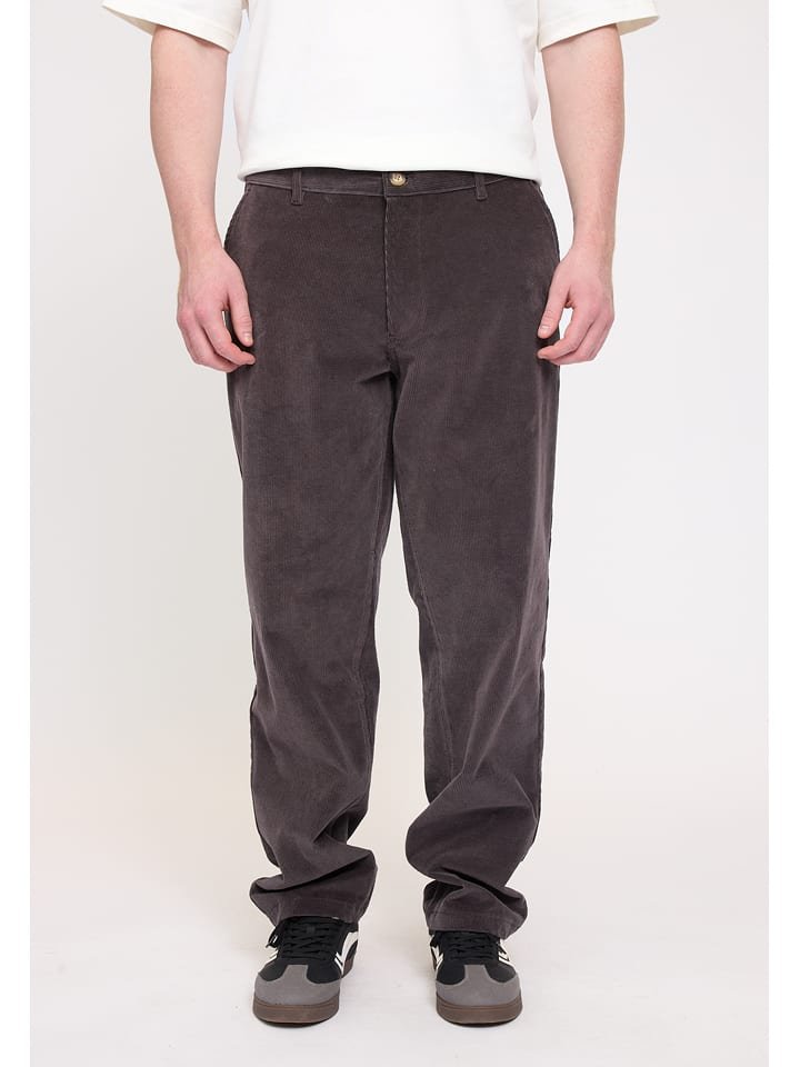 MAZINE Spodnie sztruksowe w kolorze fioletowym