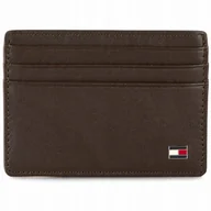 Portfele - Tommy Hilfiger portfel skóra naturalna brązowy Eton Cc Holder - uniseks - miniaturka - grafika 1
