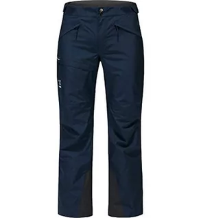 Spodnie damskie - Haglöfs Damskie spodnie w kształcie Lumi, granatowe, XL - grafika 1