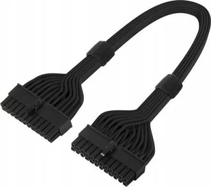 Kabel zasilający SilverStone Silverstone 24 Pin ATX zu 24 Pin Kabel 350mm - schwarz - Kable - miniaturka - grafika 1