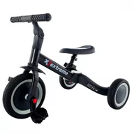 Jeździki dla dzieci - Euro Baby Regulowany Rower 4W1 Extreme Czarny - miniaturka - grafika 1