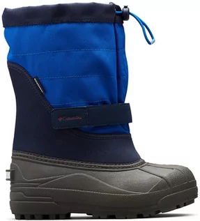 Buty dla dziewczynek - Columbia Kozaki zimowe "Powderbug" w kolorze czarno-niebieskim - grafika 1