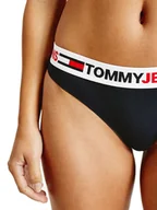 Majtki damskie - Tommy Hilfiger Majtki Damskie Stringi Thong Navy Uw0Uw03529 Dw5 Xs - miniaturka - grafika 1