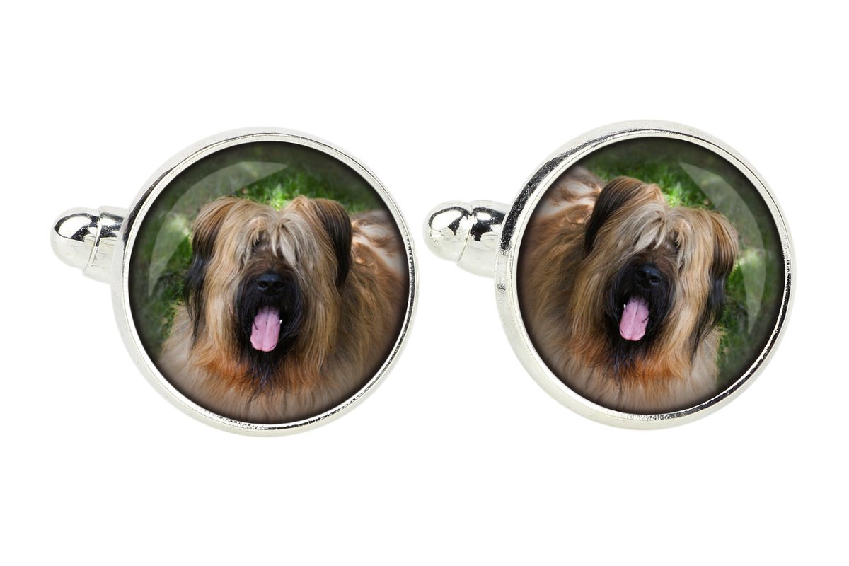 Owczarek francuski Briard, Berger de Brie - spinki do mankietów, ozdoba koszuli, zawieszka do koszuli marki Art-Dog