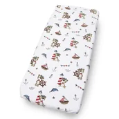 Prześcieradła dla dzieci - PRZEŚCIERADŁO 50x83 DO DOSTAWKI ŁÓŻECZKA Z GUMKĄ BAWEŁNIANE Kerstin - miniaturka - grafika 1