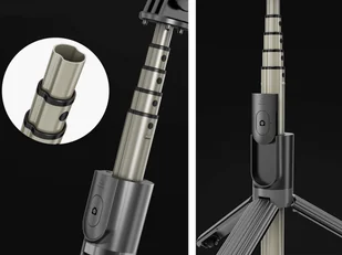Kijek selfie Lampa led fotograficzna Alogy Ring mała ze statywem kosmetyczna do zdjęć - Selfie stick - miniaturka - grafika 6