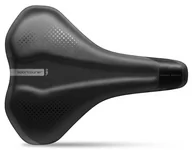 Siodełka rowerowe i akcesoria - Sportourer Uni Max FLX siodełko rowerowe żel Hi-VIZ, czarna, One Size SU477308 - miniaturka - grafika 1