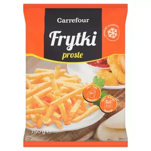 Carrefour Frytki proste mrożone 750 g - Frytki - miniaturka - grafika 1