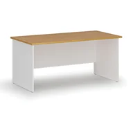 Biurka - Biurko proste PRIMO WHITE, 1600 x 800 mm, biały/buk - miniaturka - grafika 1