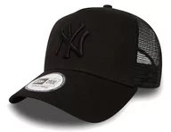 Czapki damskie - Czapka NEW ERA Clean Trucker New York Yankees z daszkiem czarna - miniaturka - grafika 1