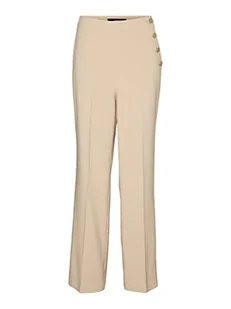 Vero Moda Vmpina HW Spodnie TLR Btq Spodnie Damskie, Irish Cream/Detail:gold Buttons, 30 - Spodnie damskie - miniaturka - grafika 1