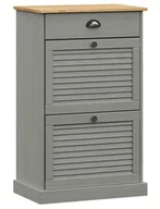 Szafki na buty - Drewniana szara szafka na buty z szufladą B9-S79 - miniaturka - grafika 1