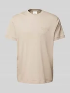Koszulki męskie - T-shirt z detalem z logo - miniaturka - grafika 1