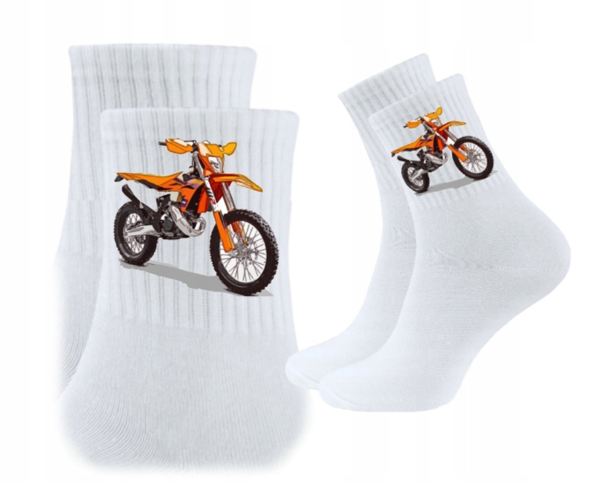 3x Skarpetki Prezent Skarpety motocykl motocyklista cross dla kierowcy KTM