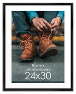Ramki na zdjęcia - Czarna rama aluminiowa 24x30 cm - miniaturka - grafika 1
