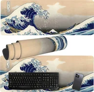 Podkładki pod mysz - Podkładka Verk Group Duża podkładka pod mysz klawiaturę na biurko biurowa 80x30 wielka fala Duża podkładka pod mysz klawiaturę na biurko biurowa 80x30 wielka fala - miniaturka - grafika 1