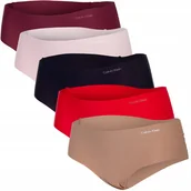 Majtki damskie - CALVIN KLEIN HIPSTERY DAMSKIE MAJTKI HIPSTER 5PK WIELOKOLOROWE r.XS - miniaturka - grafika 1