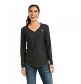 Koszulki jeździeckie - Ariat Koszulka damska z długim rękawem LAGUNA - charcoal - miniaturka - grafika 1
