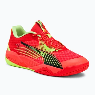 Buty do piłki ręcznej męskie PUMA Eliminate Power Nitro II red blast/fast yellow/puma black - Buty sportowe męskie - miniaturka - grafika 1