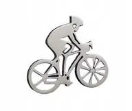 Broszki - PIĘKNA PRZYPINKA, BROSZKA, PIN, KOLARZ, ROWERZYSTA - STAL NIERDZEWNA - miniaturka - grafika 1