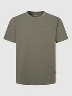 Koszulki męskie - Pepe Jeans Koszulka "Connor" w kolorze khaki - miniaturka - grafika 1