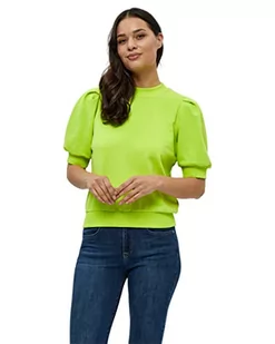 Minus Damski sweter Mika Crew Neck Puff Half Sleeve Sweat | Zielone bluzy UK | Jesienny sweter Rozmiar XXL, 3085 Jasna limonka, XXL - Swetry damskie - miniaturka - grafika 1